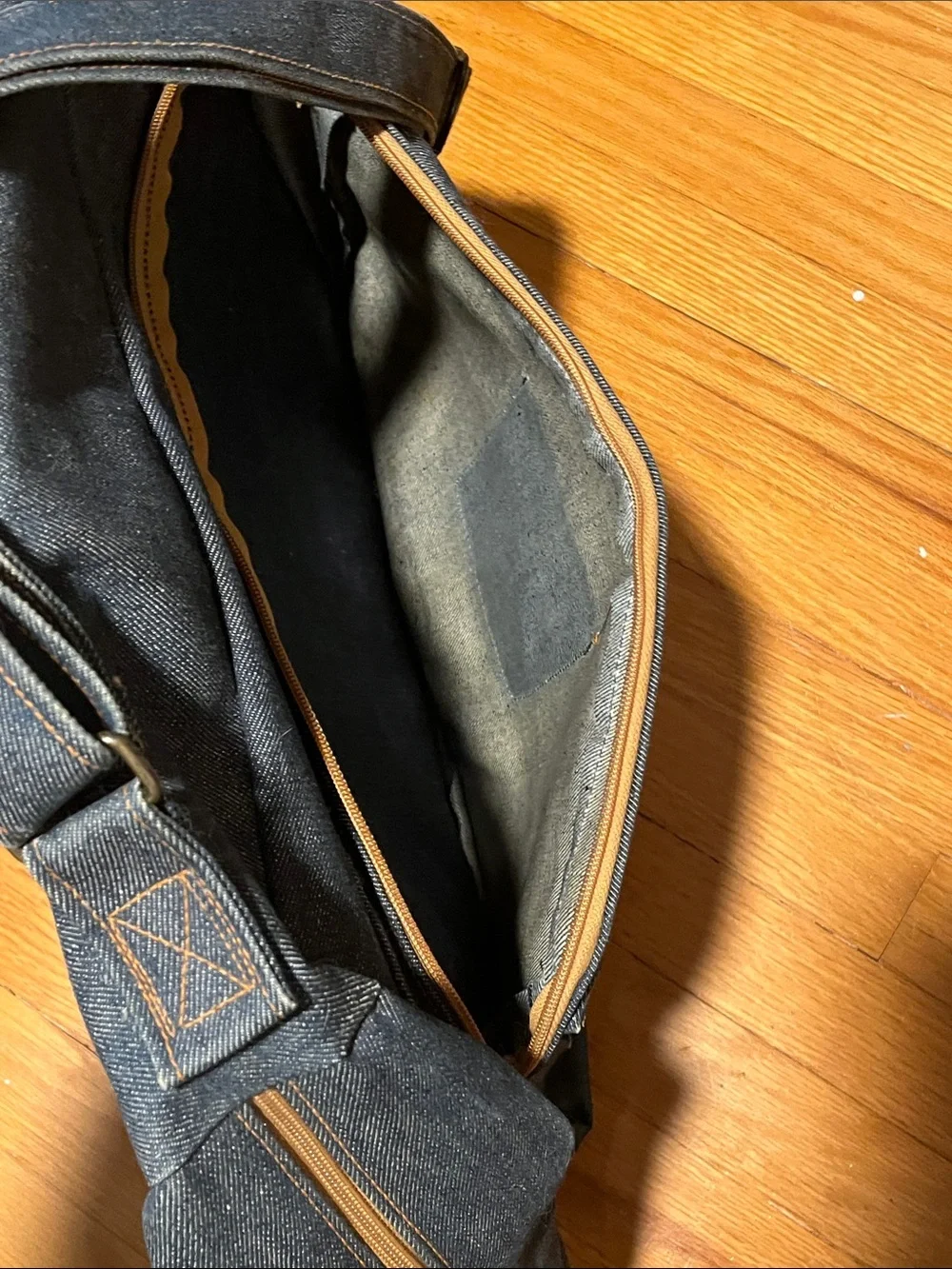 Levi's Denim weekend Bag with Brown Leather Accent